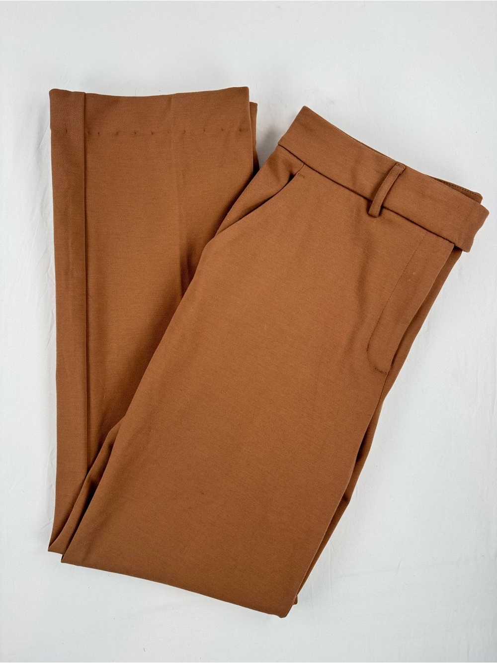 Simply Vera Vera Wang Rust Brown Straight Leg Trousers - Picture 4 of 8